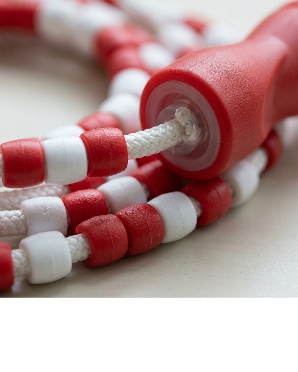 Roomiva Beaded Jump Rope Red White 2.7 m