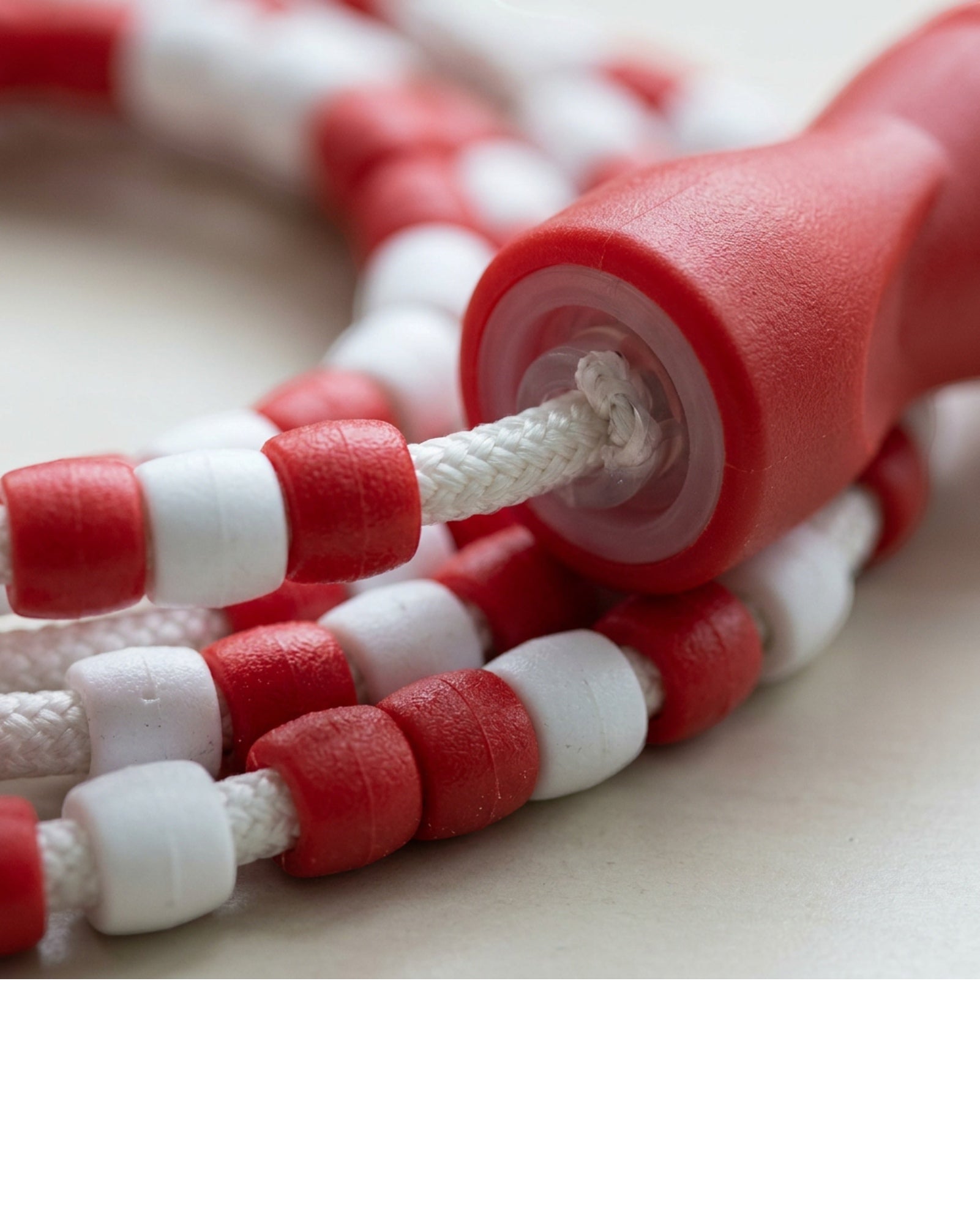 Roomiva Beaded Jump Rope Red White 2.7 m