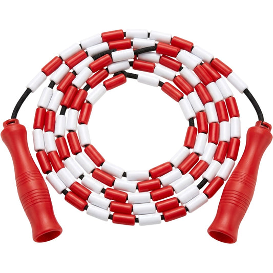 Roomiva Beaded Jump Rope Red White 2.7 m