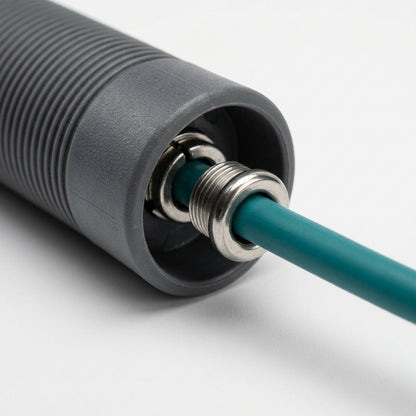 Roomiva Flexturn TPU Jump Rope Adjustable to 8.8 ft Teal Gray - Detail view