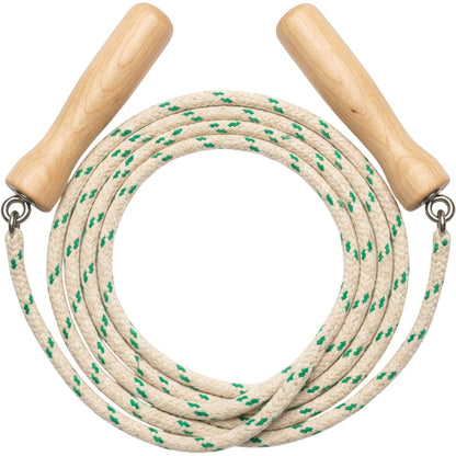Roomiva Mapleloop Braided Cotton Jump Rope 9.2 ft Natural Green - Product view