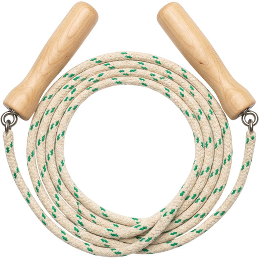 Roomiva Mapleloop Braided Cotton Jump Rope 9.2 ft Natural Green - Product view