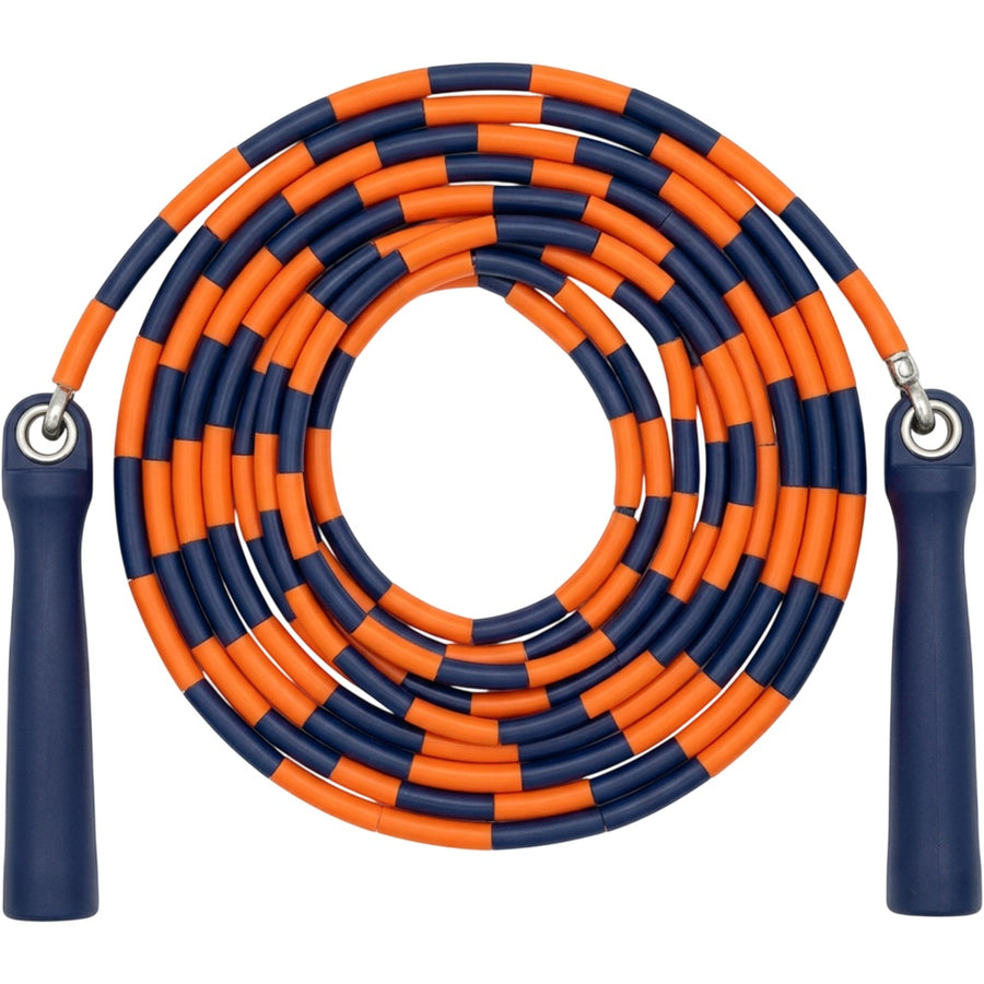 Roomiva Pebbletrack Beaded Jump Rope 8.2 ft Orange Navy