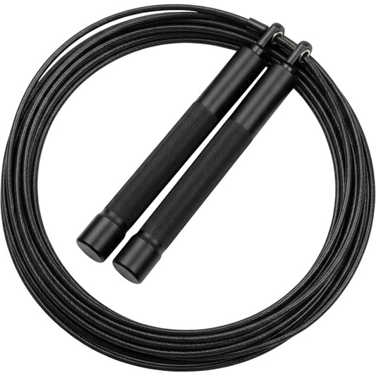 Roomiva Speed Jump Rope Black 3 m with Metal Handles