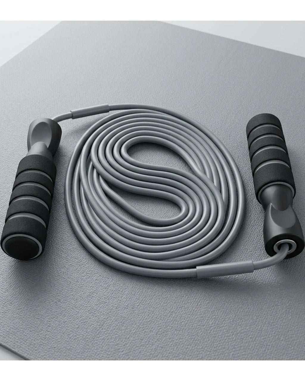 Roomiva Weighted Jump Rope Gray 2.8 m Padded Handles