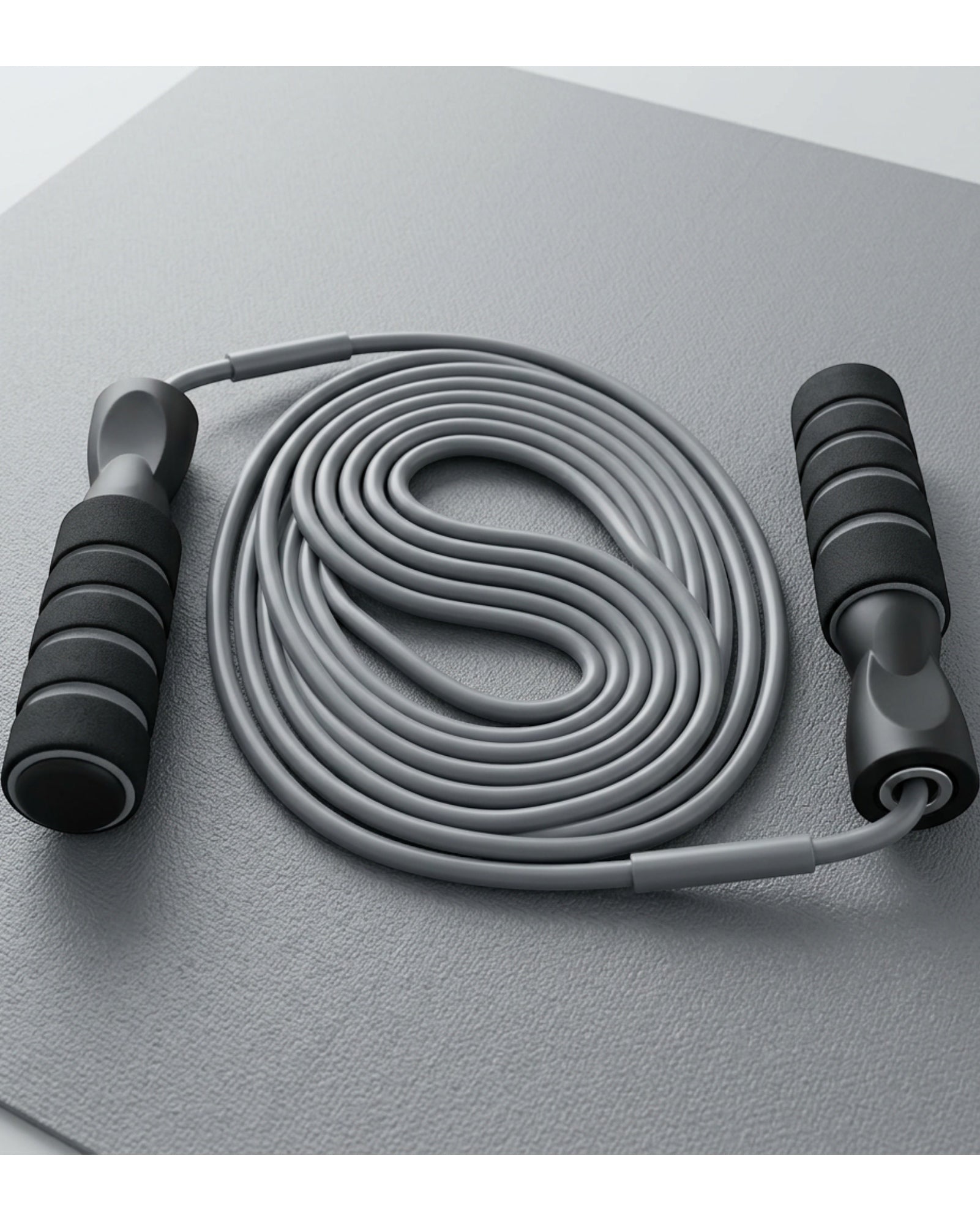 Roomiva Weighted Jump Rope Gray 2.8 m Padded Handles