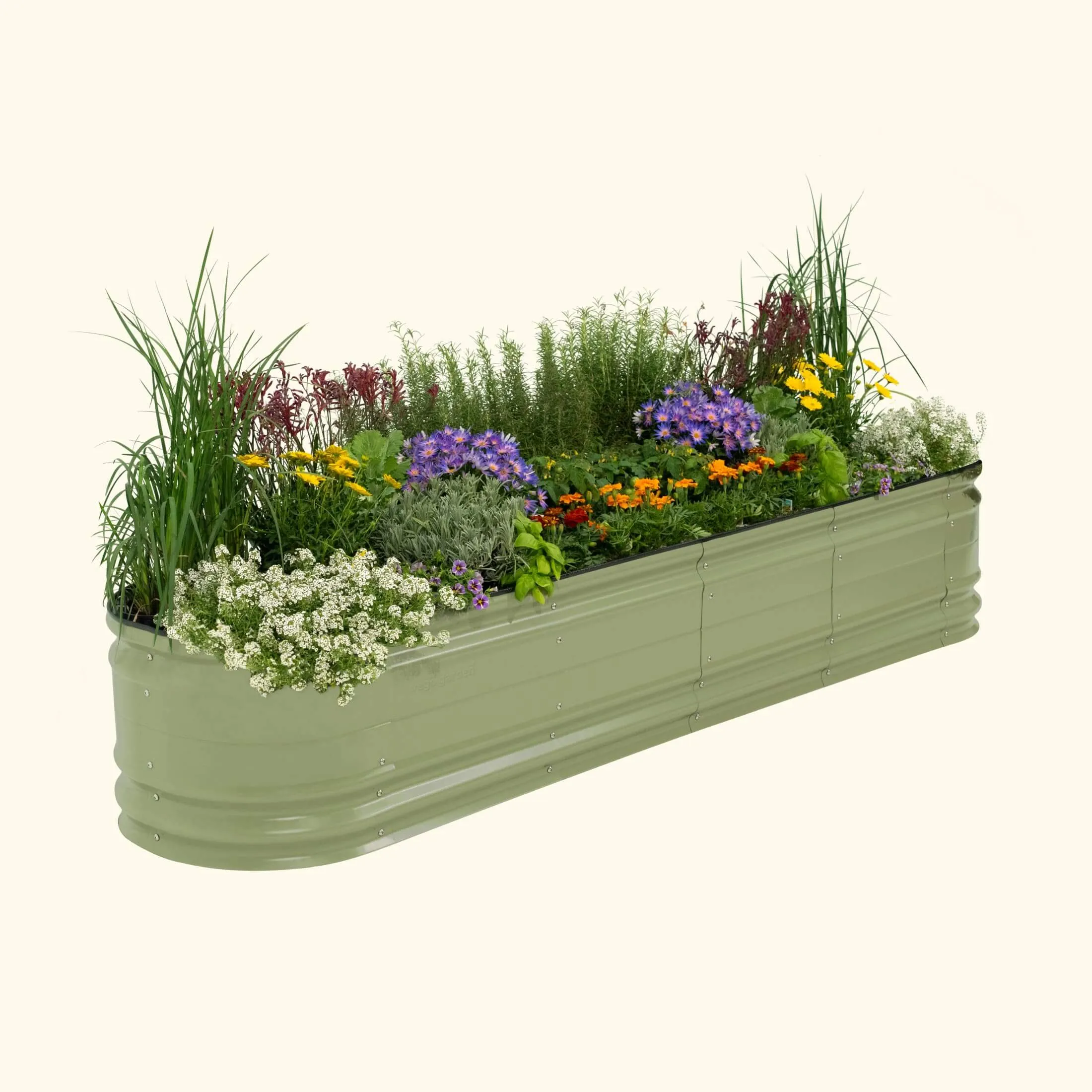 17" Tall 9 In 1 Large Novel Modular Metal Raised Garden Bed Kit