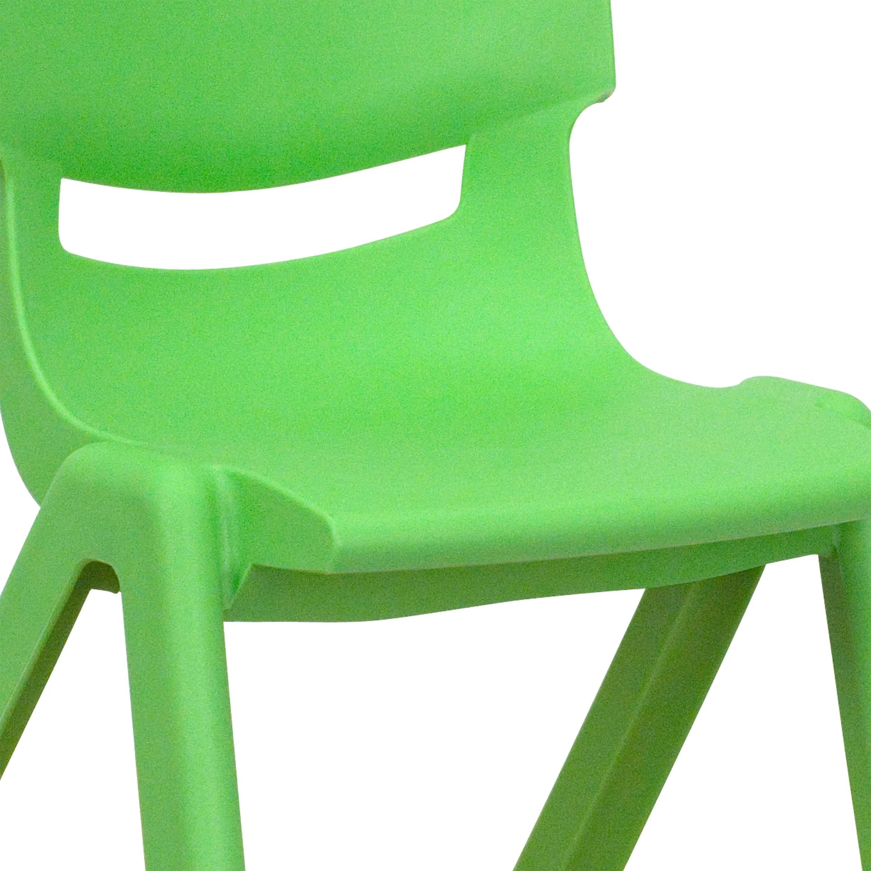 2 Pack Plastic Stackable School Chair with 12" Seat Height