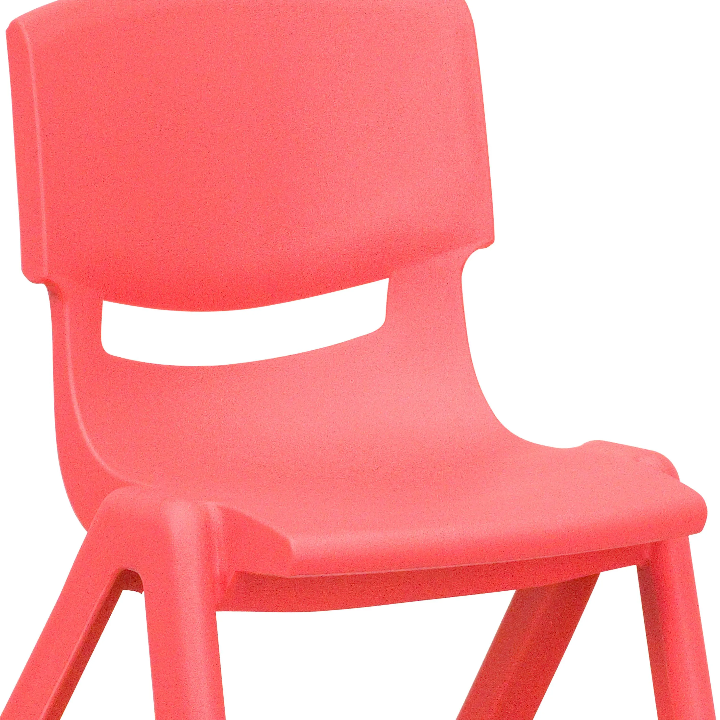 2 Pack Plastic Stackable School Chair with 12" Seat Height