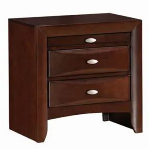 3 Drawers Modern Storage Nightstand End Beside Table