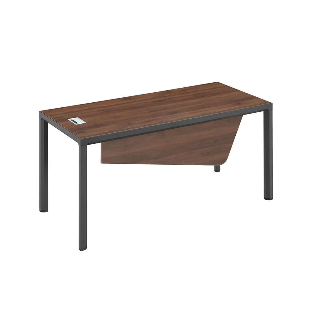 Acmi Cayman Writing Table L1800 x W800 x H750mm Columbia Walnut/MB Dark Grey #CM1800