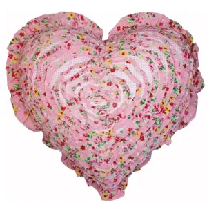 Alice Heart Ruffle Bedroom Decorator Cushion Home Decor Sale