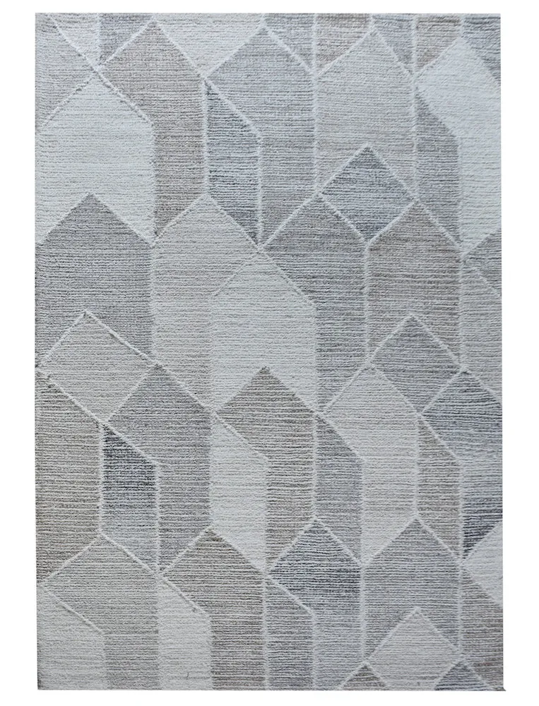 Alika Modern Grey Wool Rug