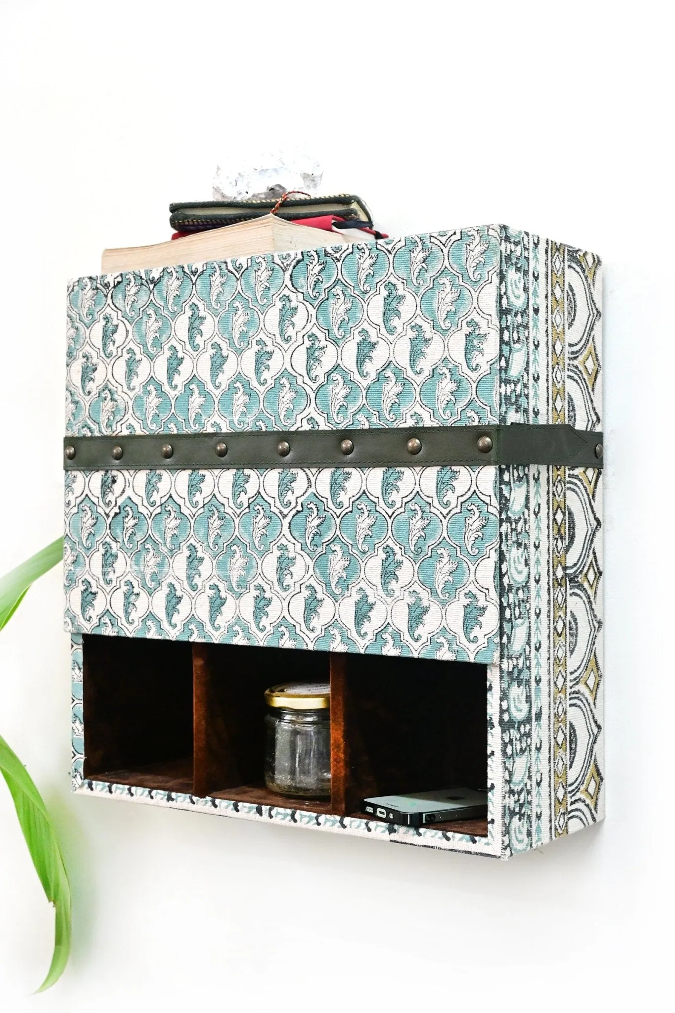 AQUA -  COTTON PRINTED WALL CABINET