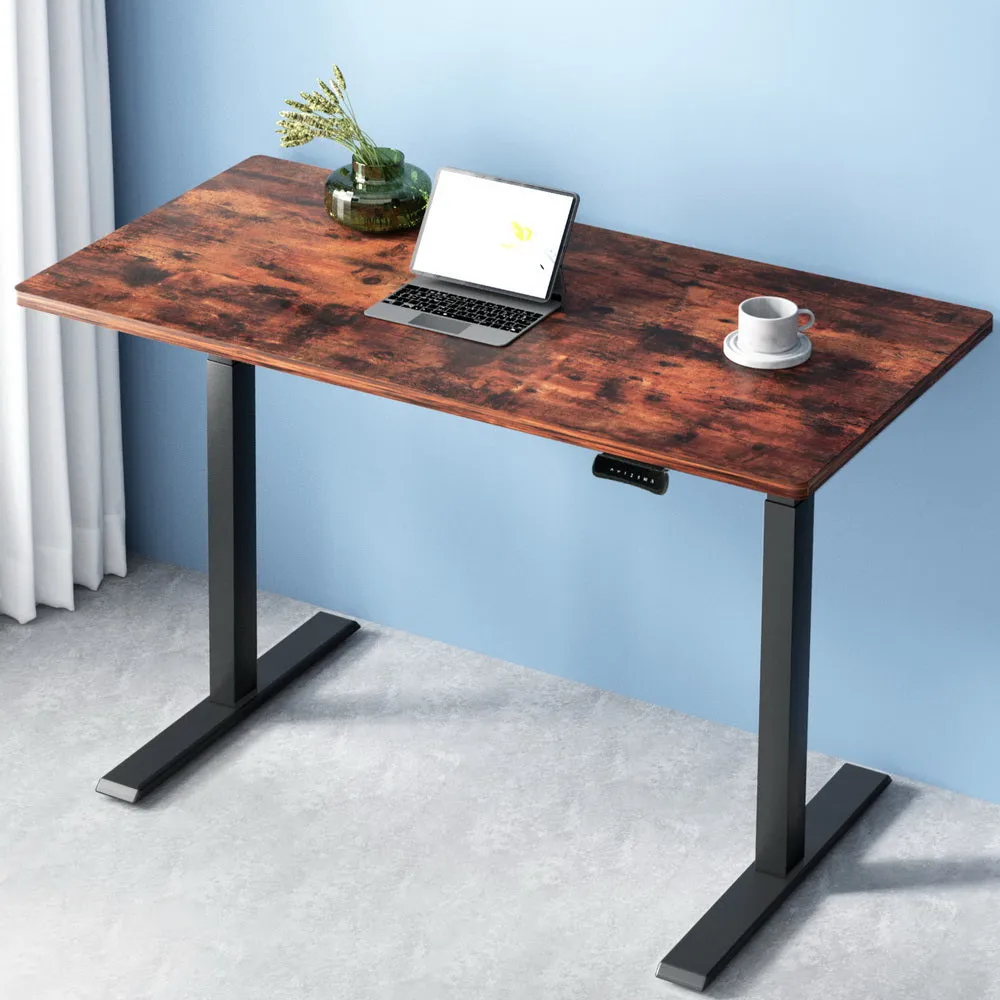 Artiss Standing Desk Electric Height Adjustable Sit Stand Desks Black Brown