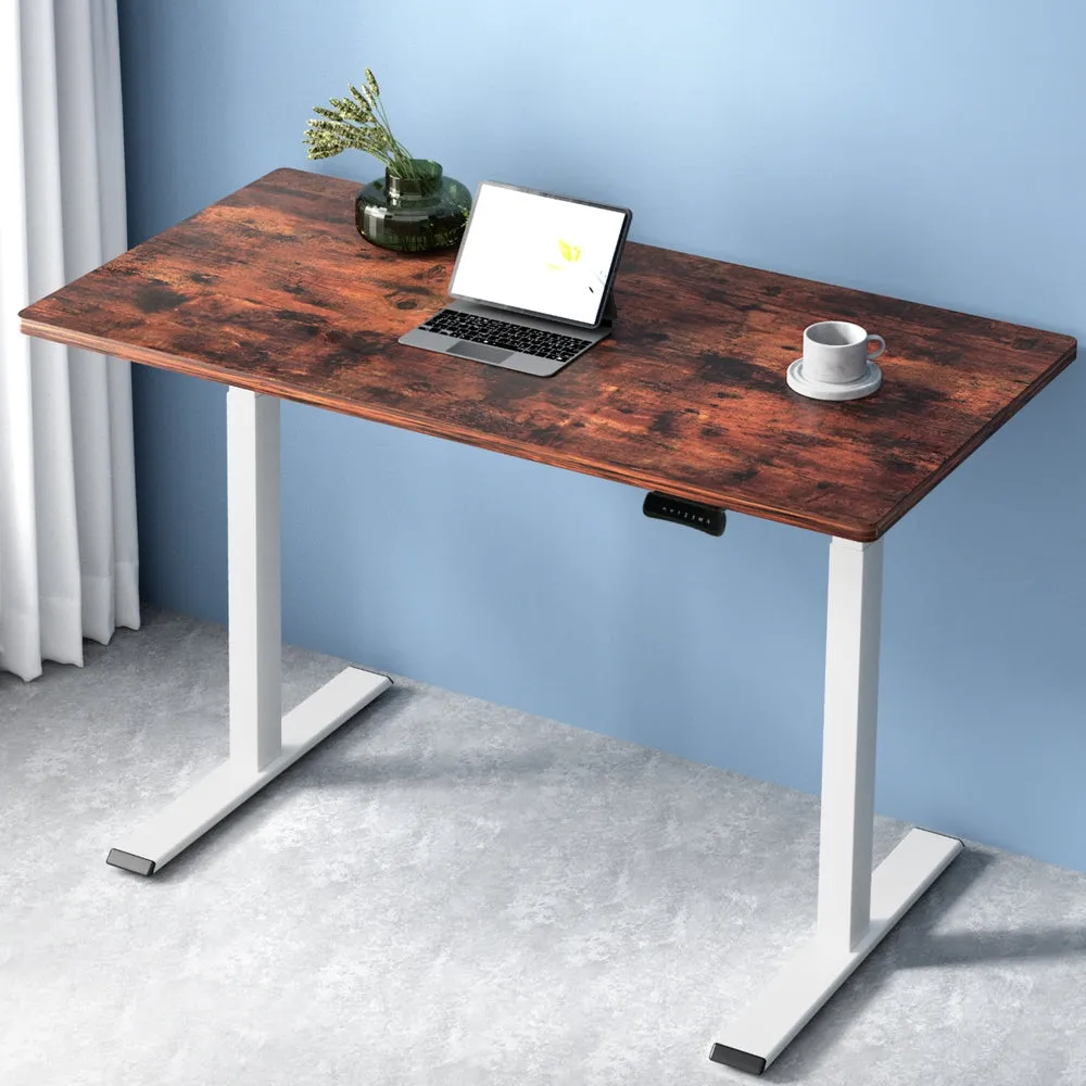 Artiss Standing Desk Electric Height Adjustable Sit Stand Desks White Brown