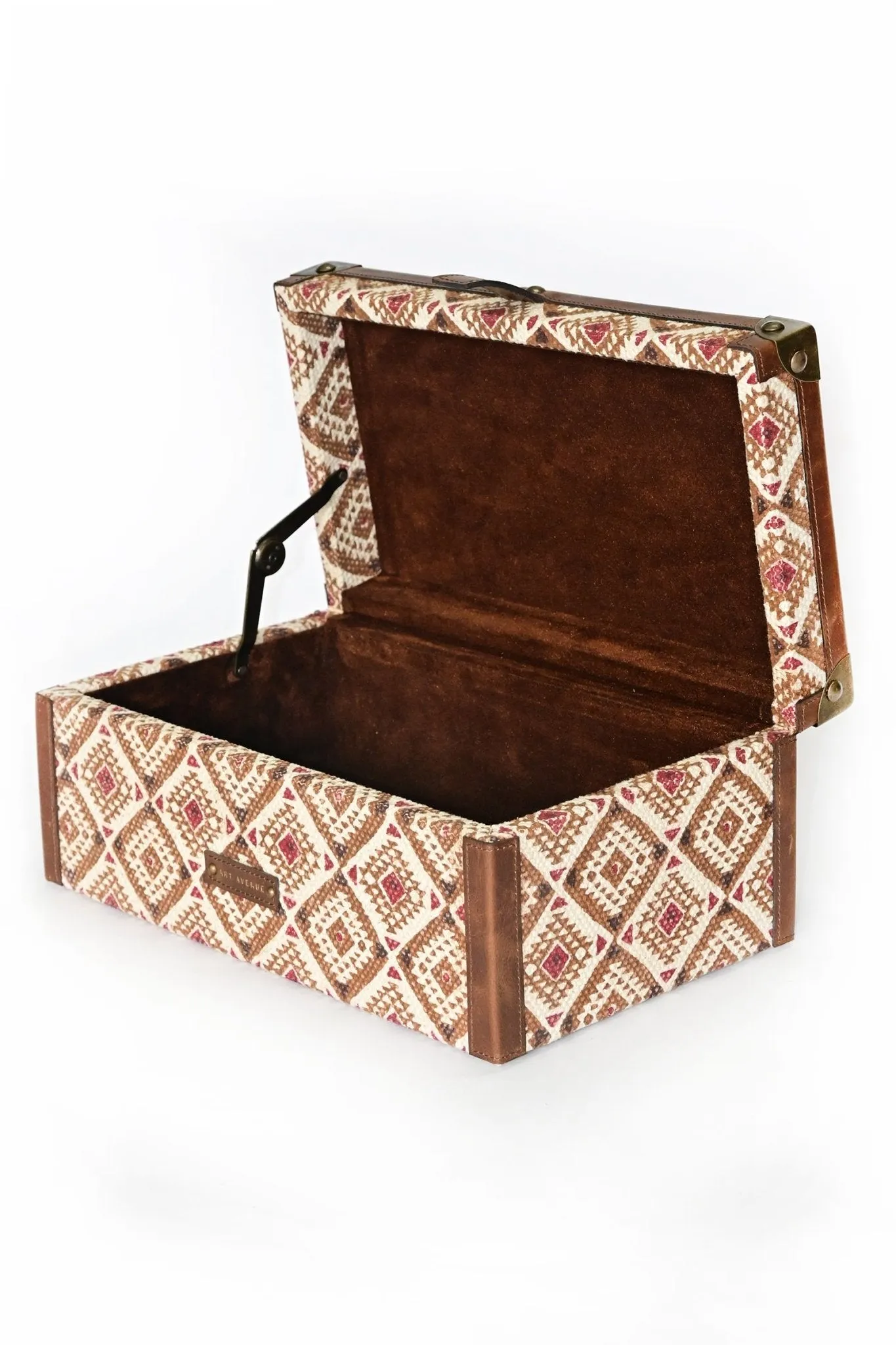 ASTRO-  LEATHER & COTTON PRINTED ACCESSORIES BOX