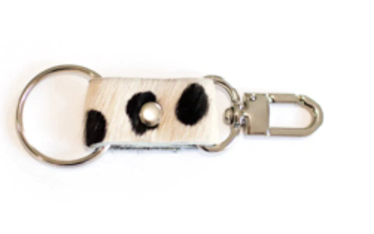 Beaudin - Key Chain | Leather & Hair on Hide - Cheetah