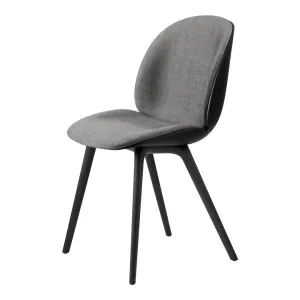 Beetle Dining Chair - Front Upholstered - Black Plastic Base