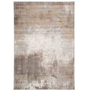 Beige Grey Distressed Area Rug