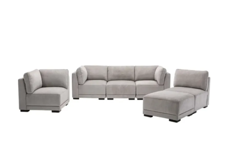 Belize Fabric Sectional Floor Model