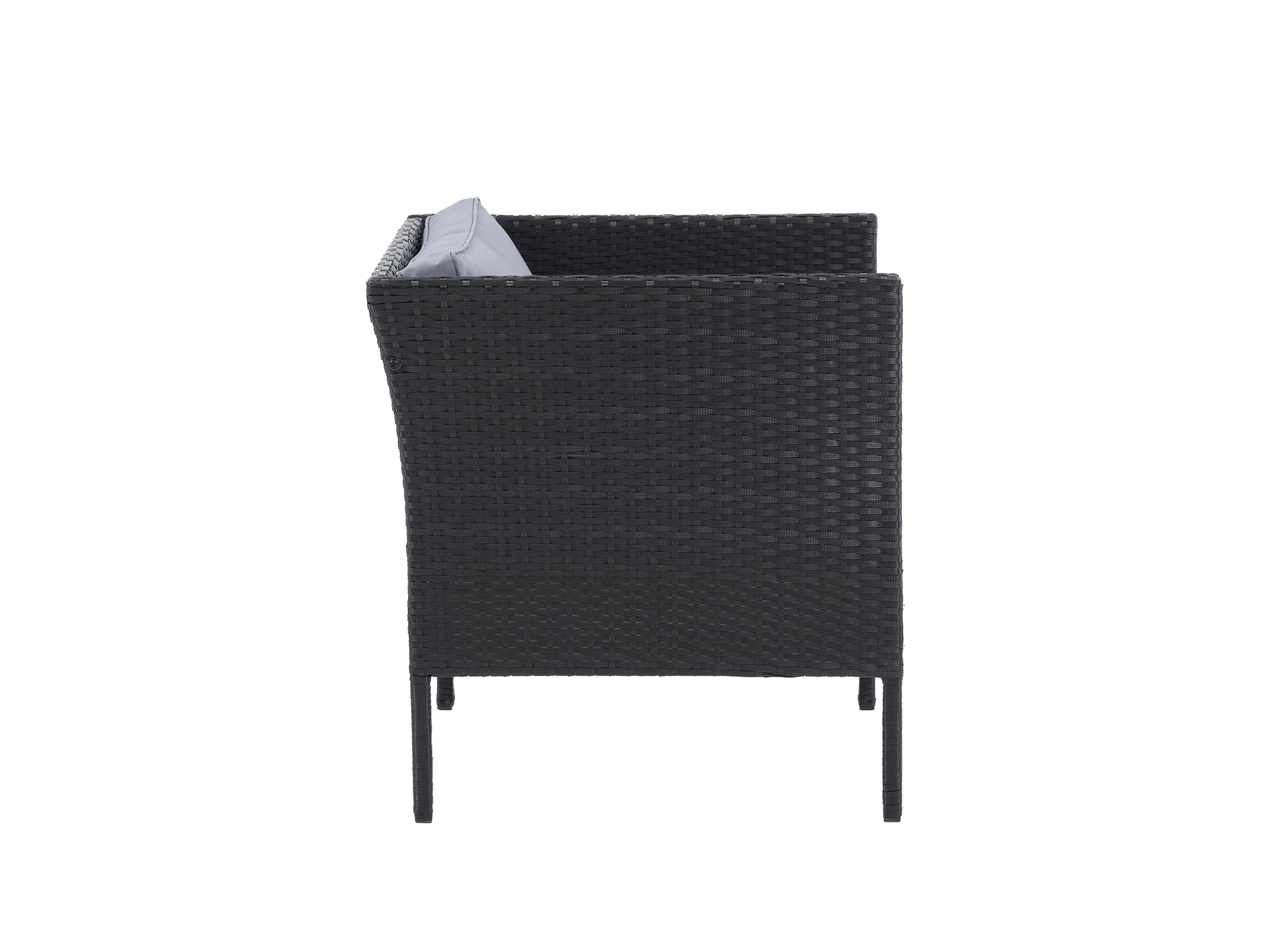 Black and Grey Patio Armchair