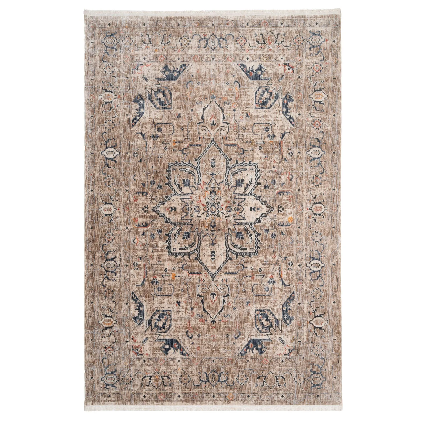 Blue Terra Medallion Area Rug - Neta