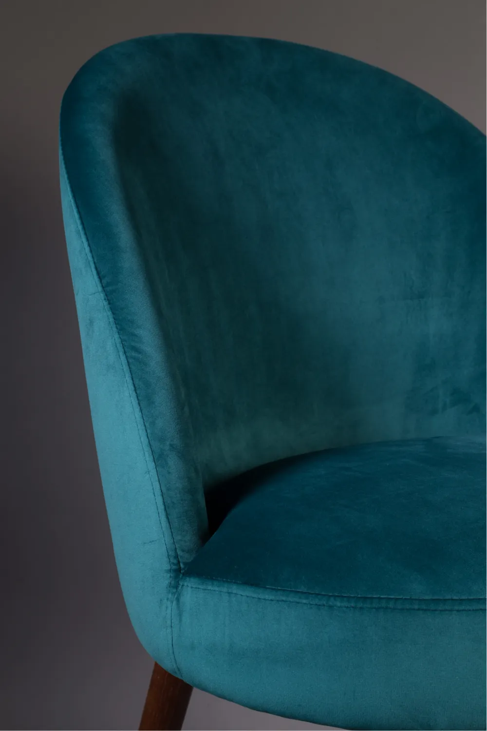 Blue Velvet Dining Chairs (2) | Dutchbone Barbara