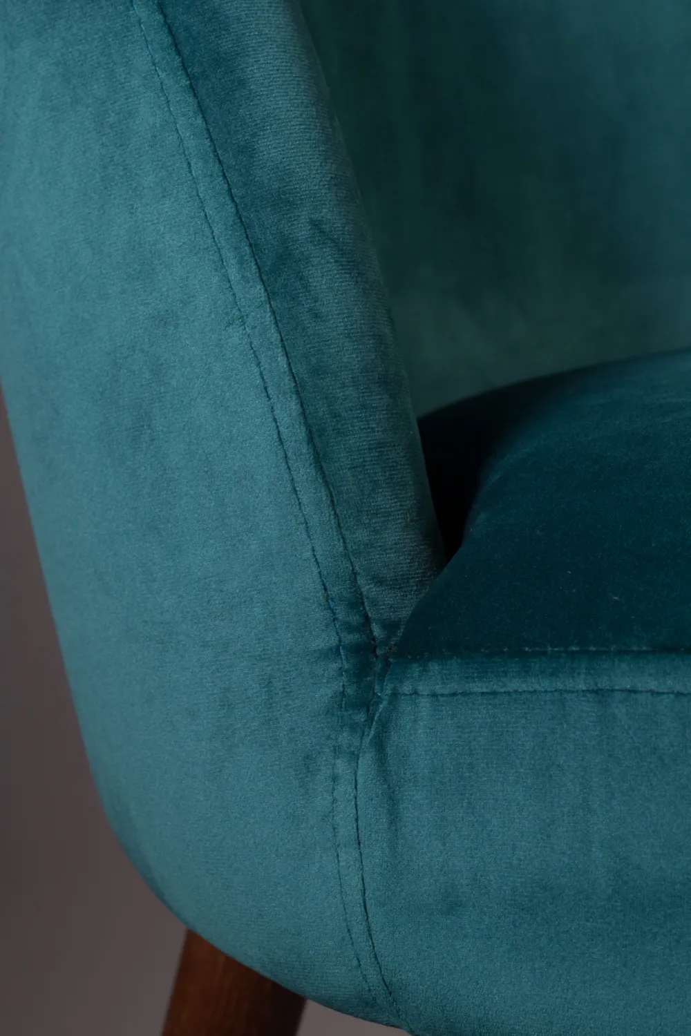 Blue Velvet Dining Chairs (2) | Dutchbone Barbara