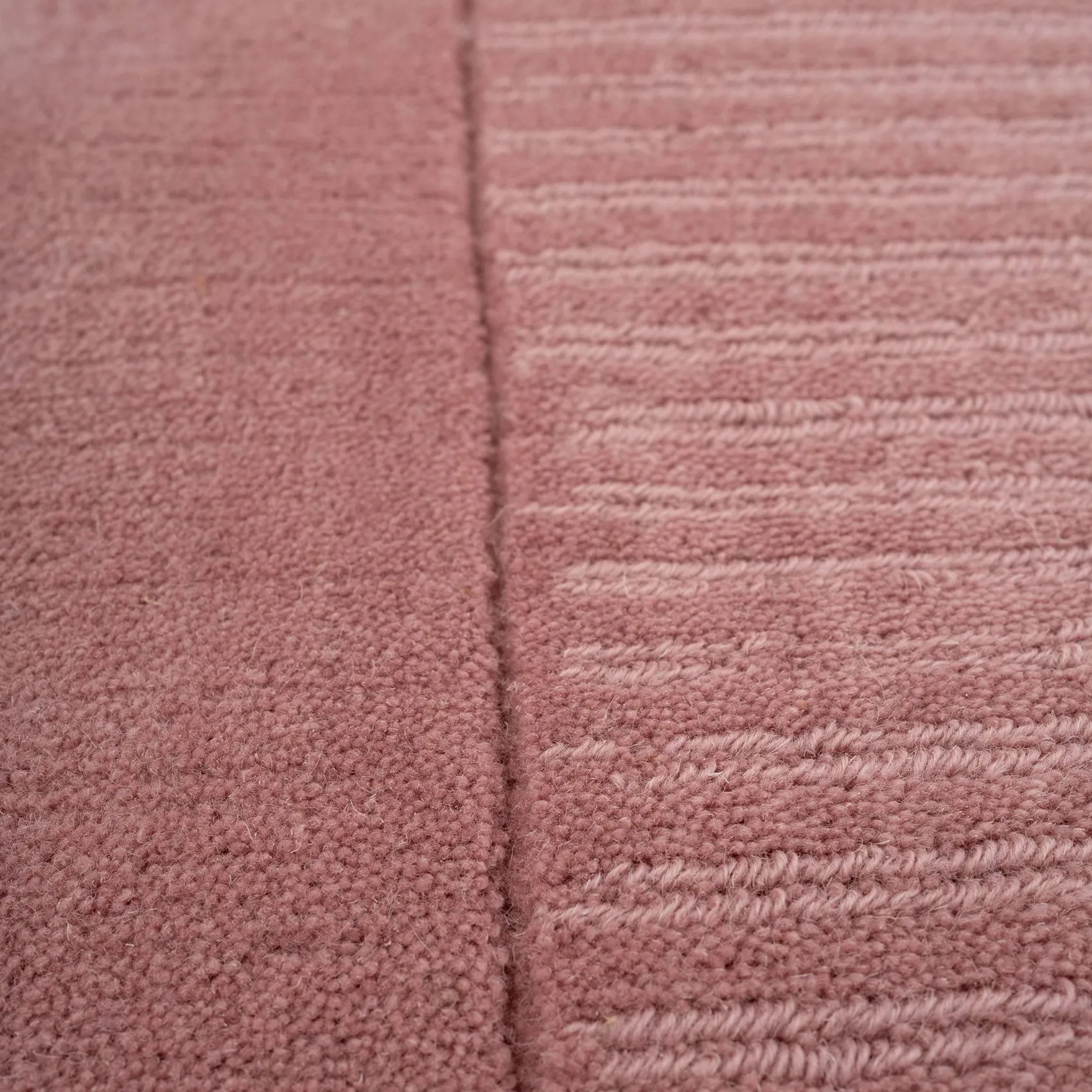 Blush Bordered Wool Rug - Olann Blush