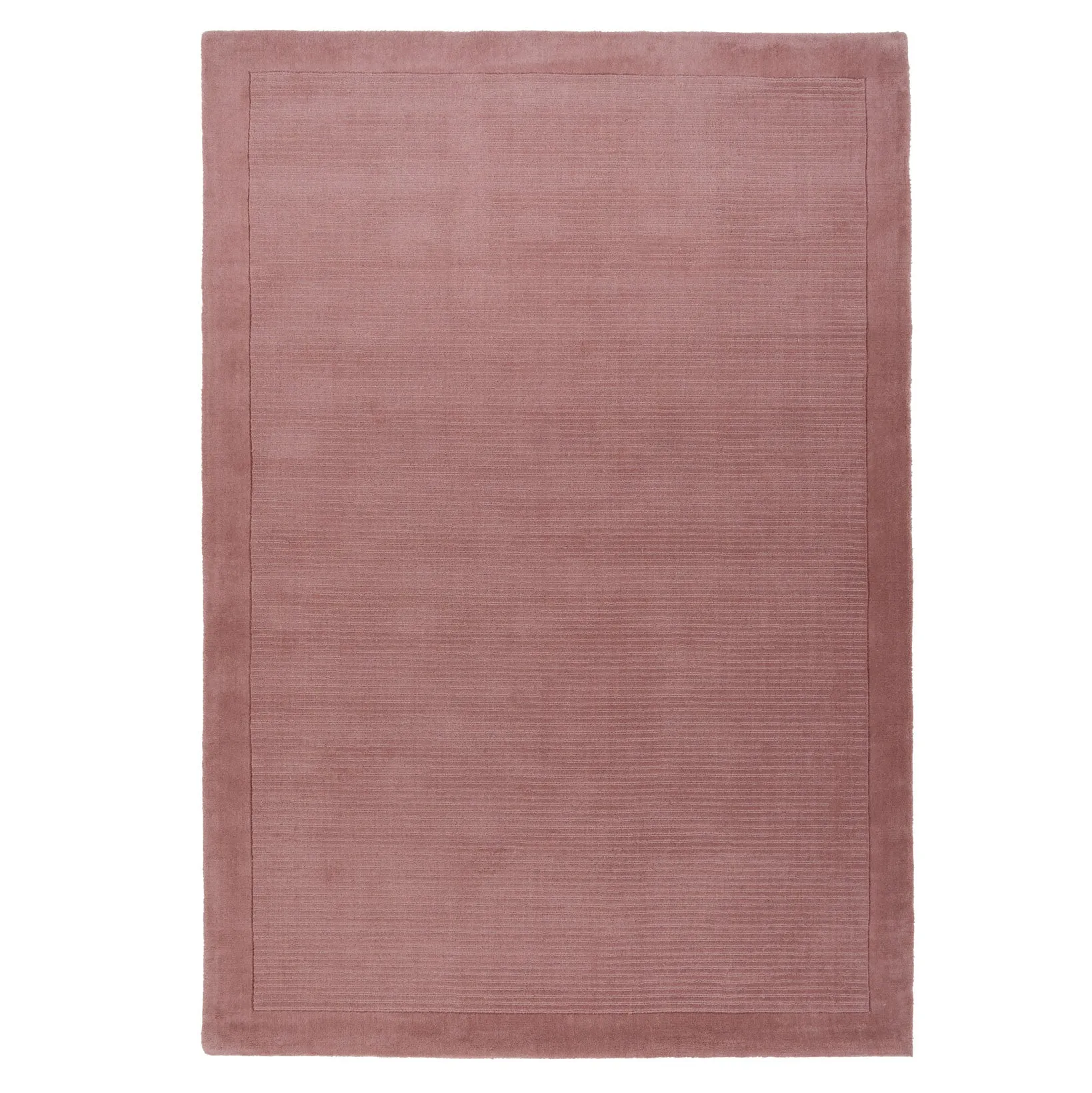 Blush Bordered Wool Rug - Olann Blush