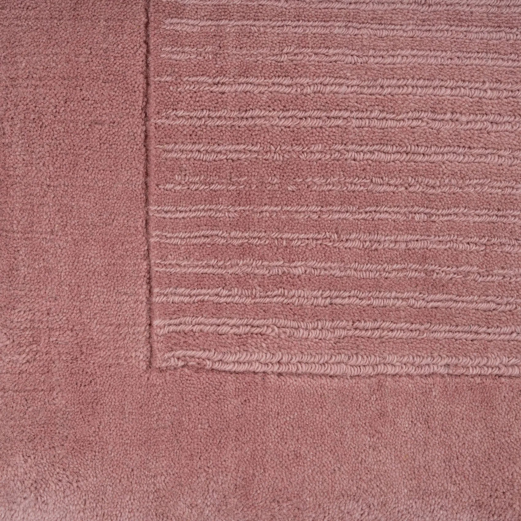 Blush Bordered Wool Rug - Olann Blush