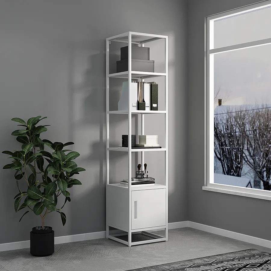 Brussel Narrow Book Shelves Cabinet