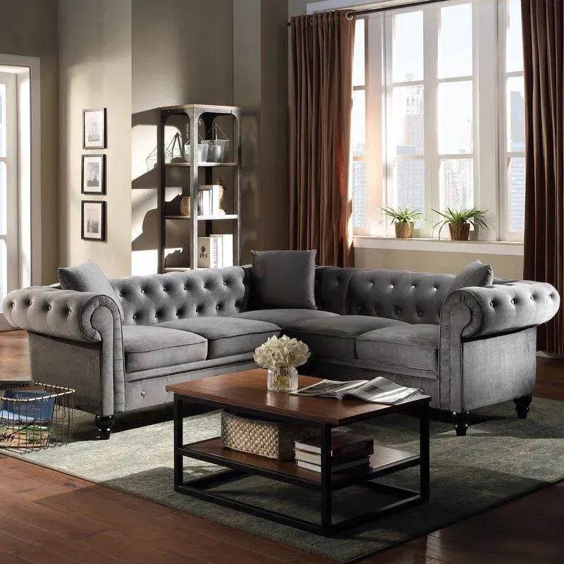 Chesterfield Luxurious Corner Sectional Sofa