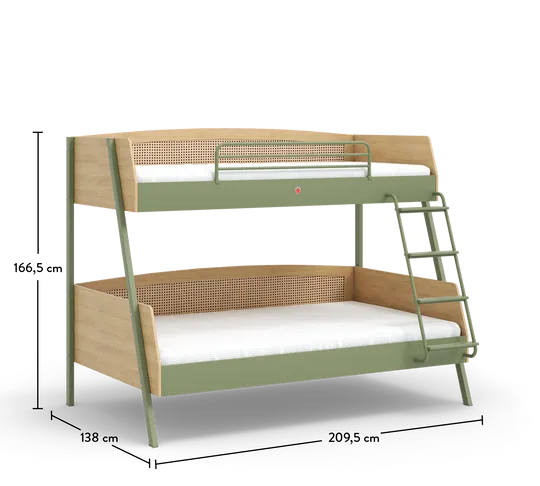 Cilek Loof Large Bunk Bed (90x200-120x200 cm)