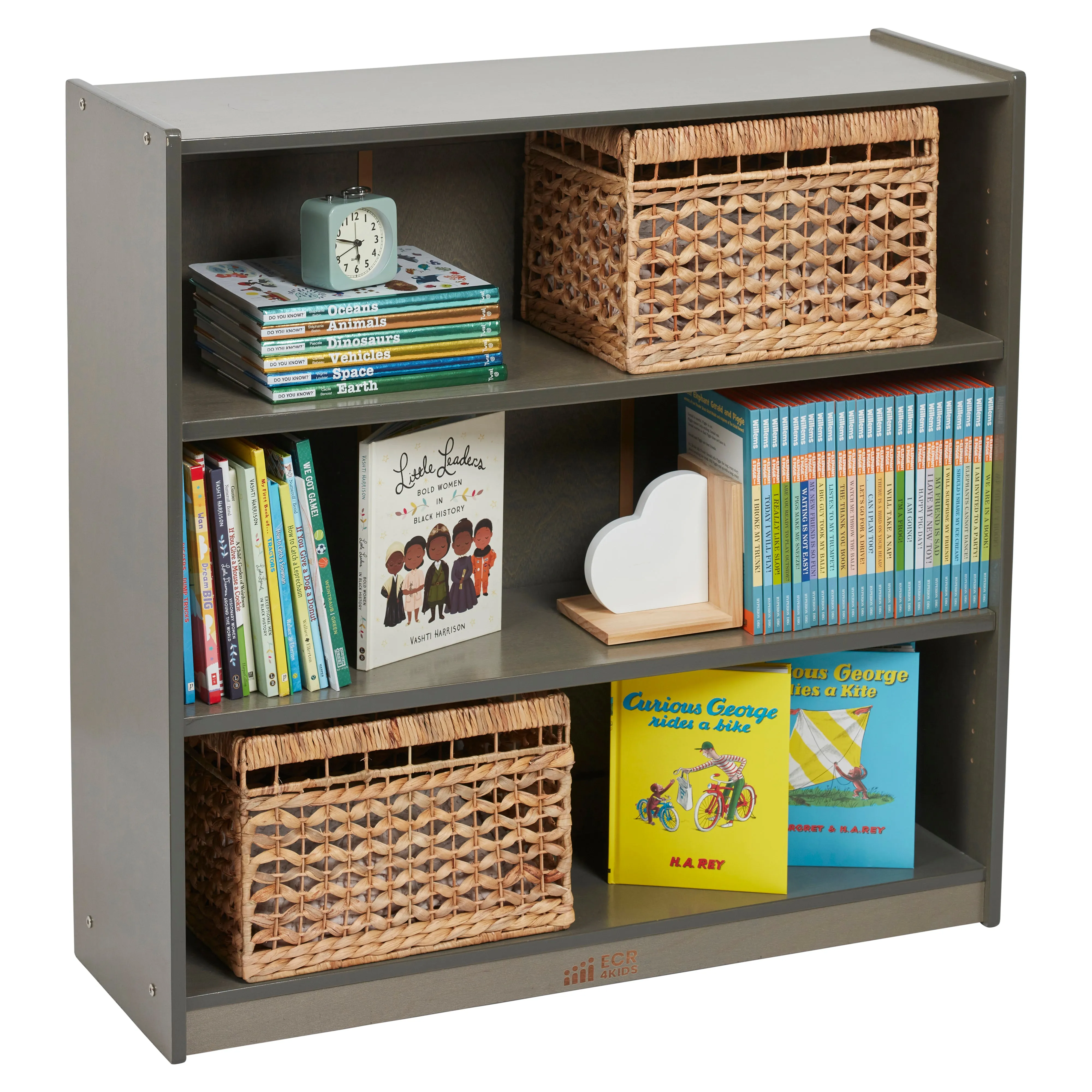 Classic Bookcase, Adjustable Shelves, 36in H