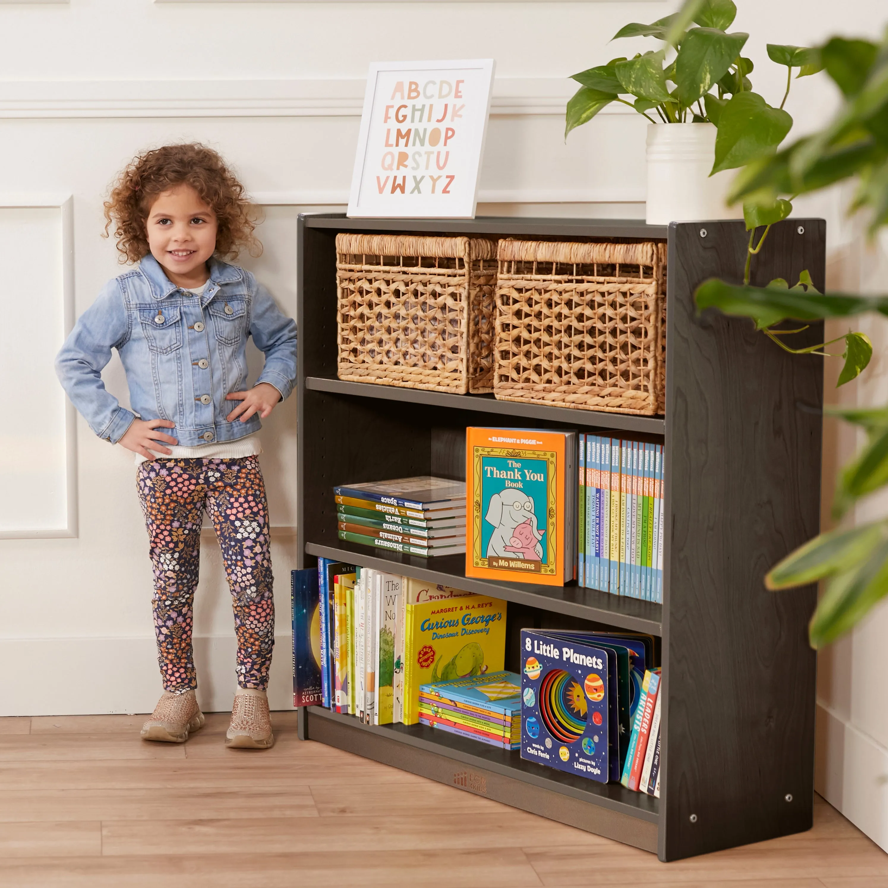 Classic Bookcase, Adjustable Shelves, 36in H