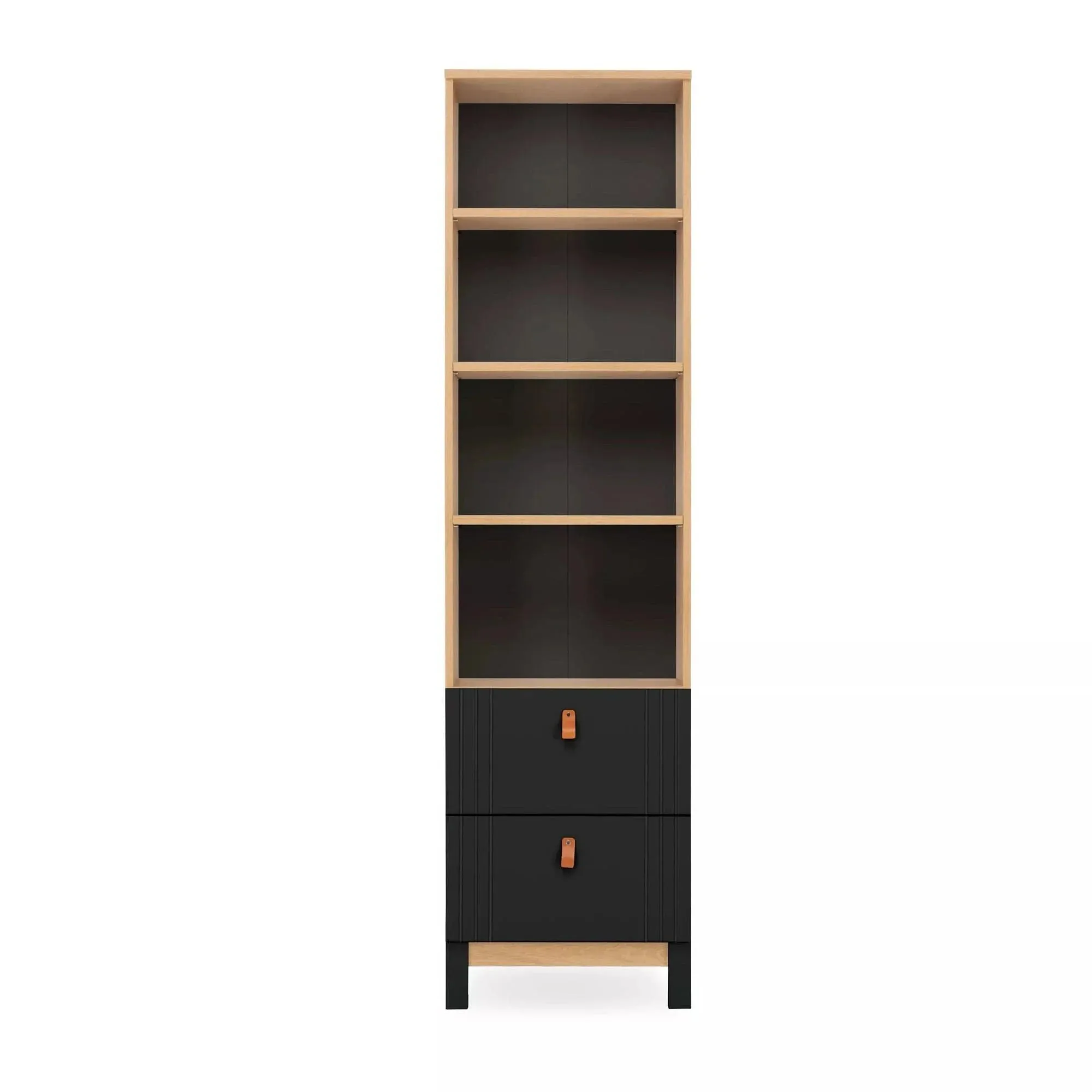 Cuddleco Rafi Bookcase - Oak/Black