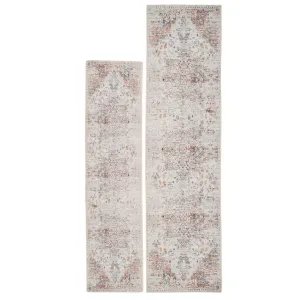 Distressed Multicolour Washable Runner Rug - Cecilia