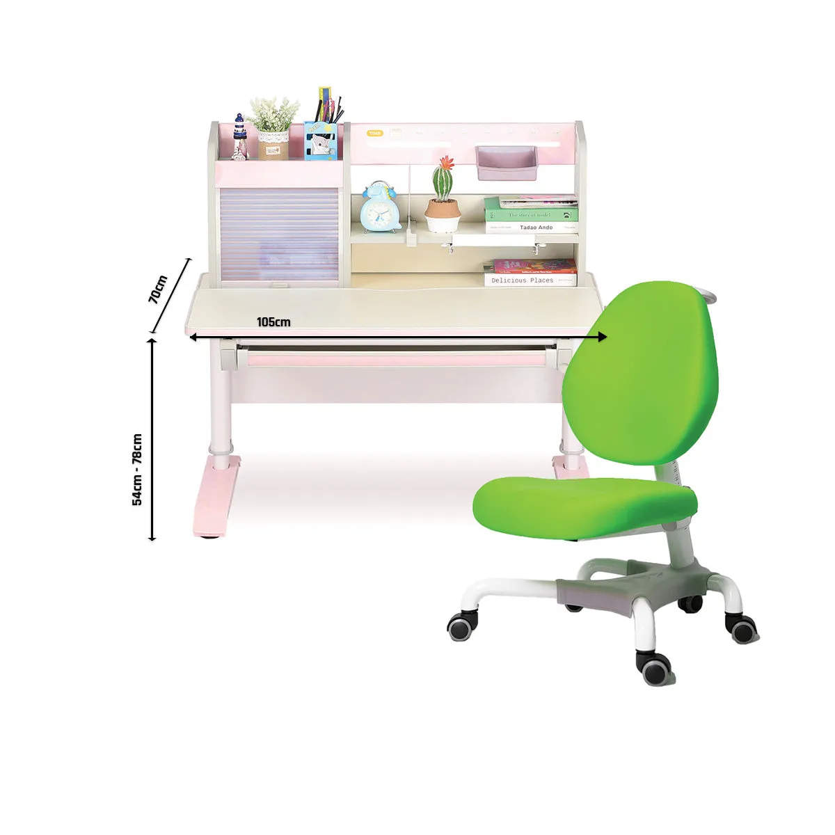 Ergo-Growing Kids Study Desk And Chair Set