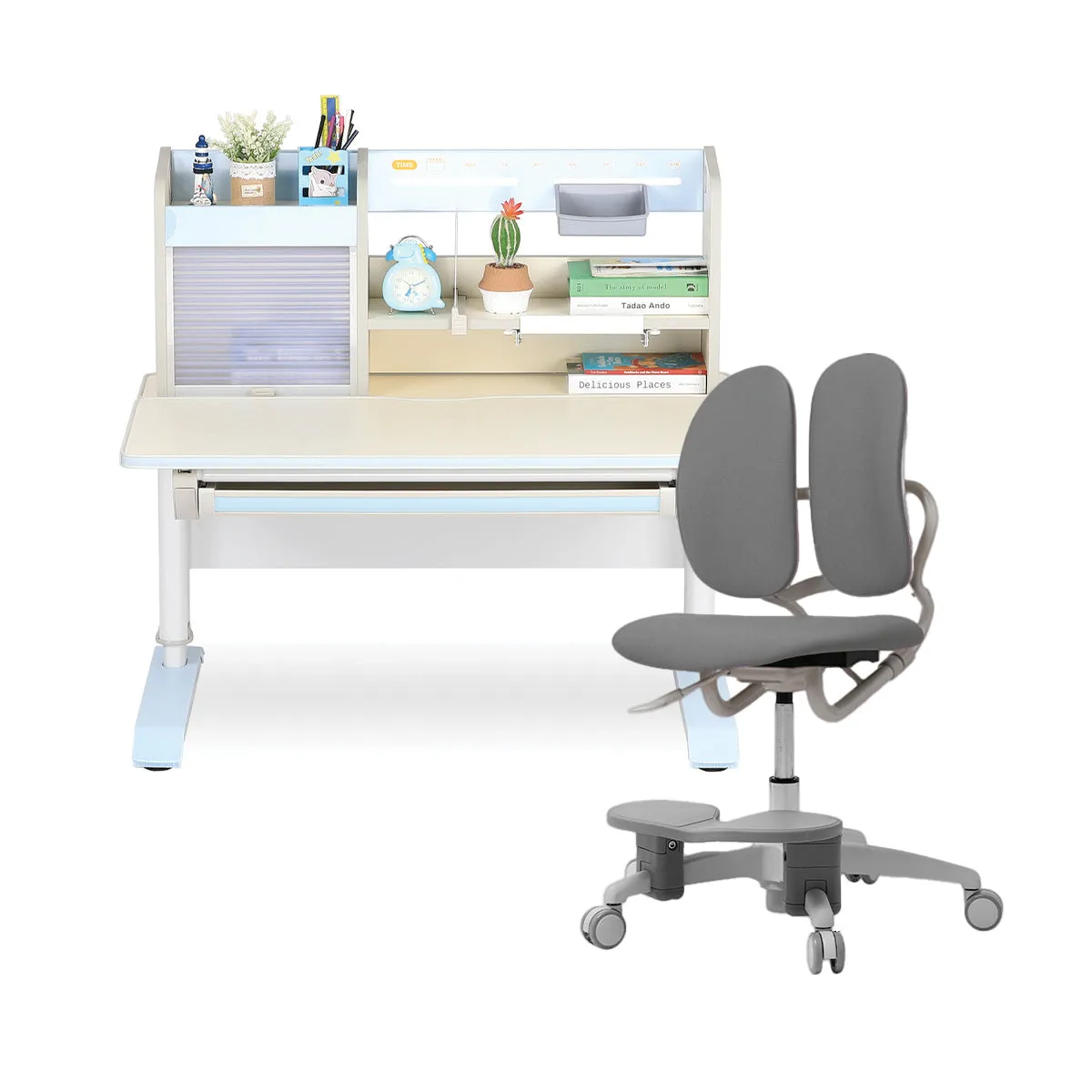 Ergo-Growing Kids Study Desk And Chair Set