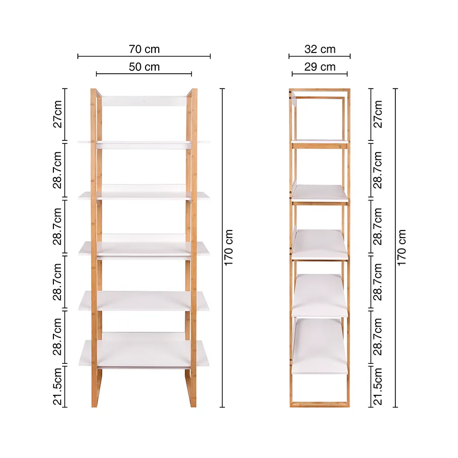 Everett Bookcase 5 Tier