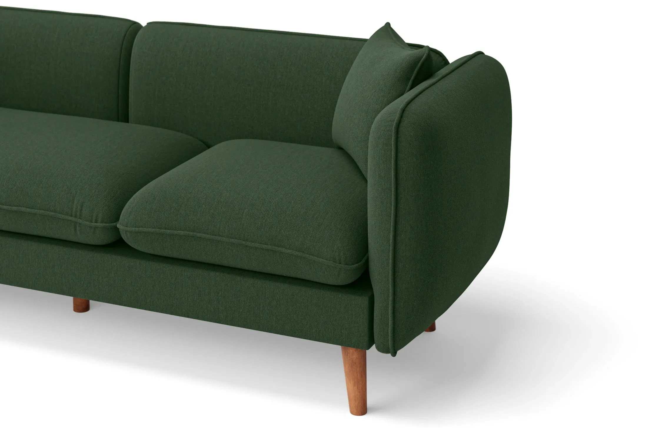 Florence 2 Seater Sofa Forest Green Linen Fabric