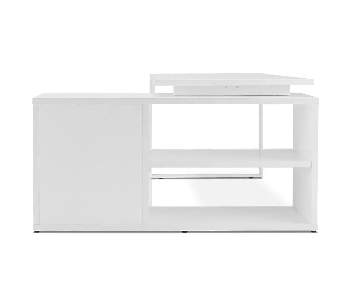 Gammel Desk With Reversible Return - White