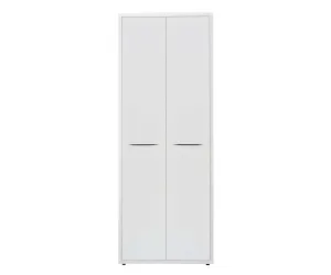 Gammel High Bookcase with Doors - White