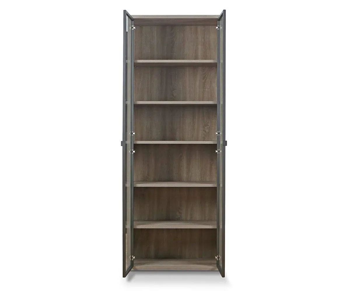 Gammel High Bookcase with Glass Doors