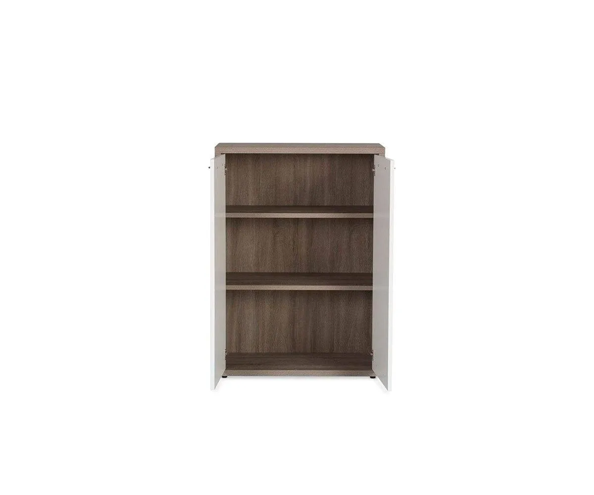 Gammel Low Bookcase with Doors