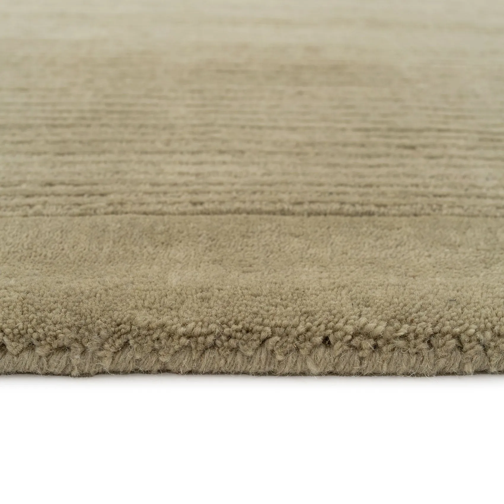 Green Bordered Wool Rug - Olann Green