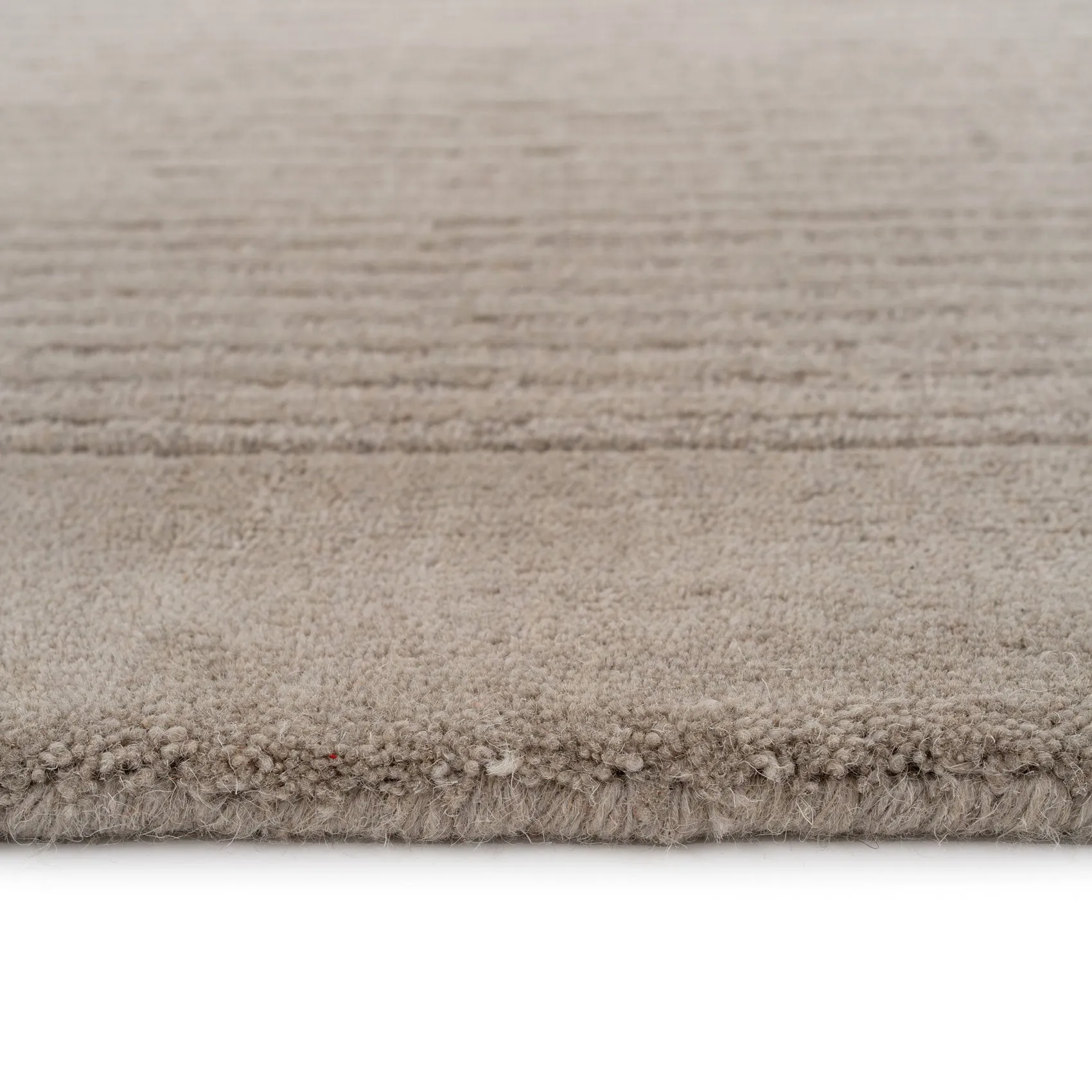 Grey Bordered Wool Rug - Olann Grey