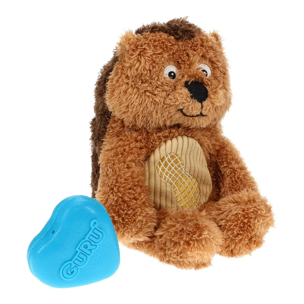 GURU Soft Scents Hedgehog Plush Peanut Scented Dog Toy Medium